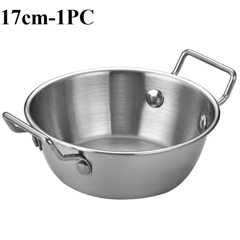 Stainless Steel Noodle Bowl with Handle - Ramen Soup Salad Bowl for Home, Camping, and Picnic - ShopHub