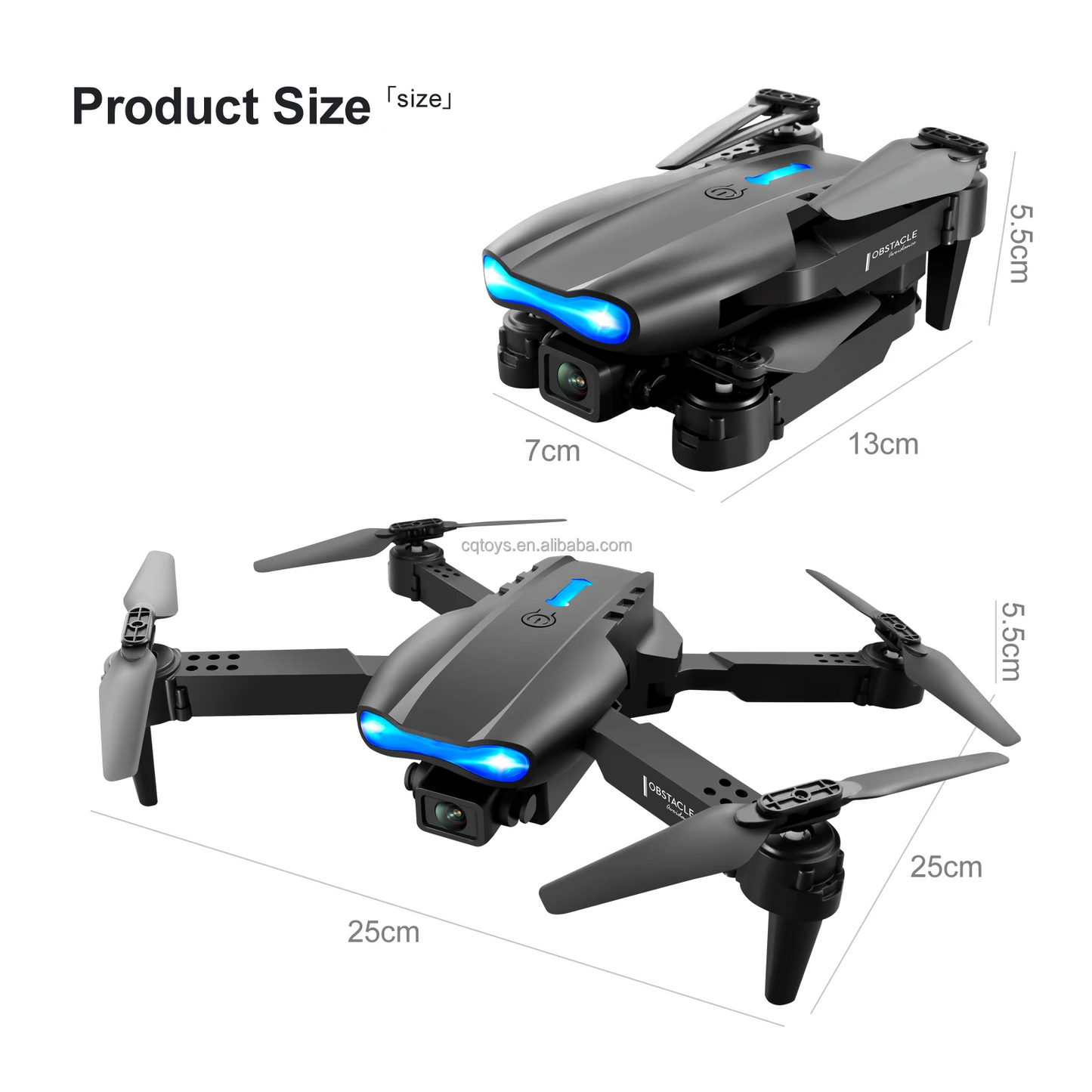 E99 Pro Drone Dual Camera WiFi FPV Foldable RC Quadcopter Altitude Hold dealonline.co.nz