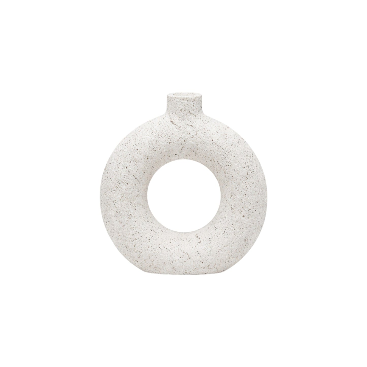 Frankly Cotton Textured Ceramic Ring Vase Nest & Stem Homewares