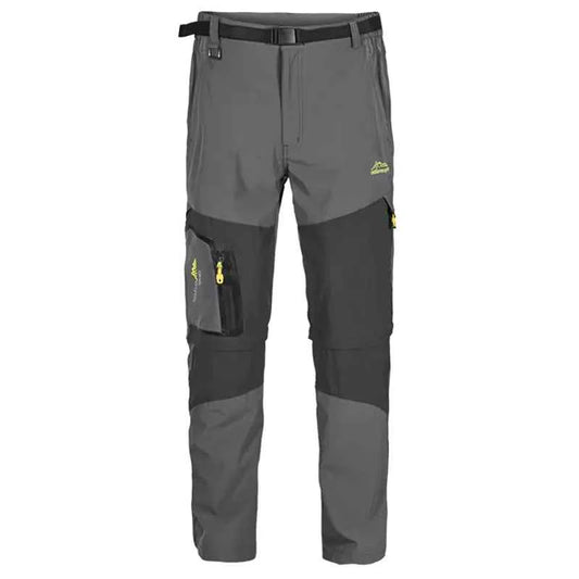 Quick-Drying Detachable Men's Hiking Pants - Convertible Zip-Off Shorts