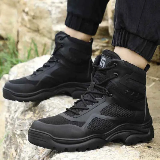 Men's Comfortable Wear-resistant Steel Toe Safety Shoes