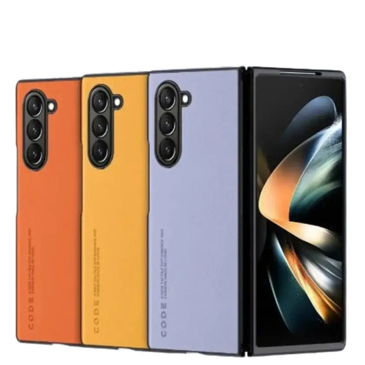 Carbon Fiber & Leather Case for Samsung Galaxy Z Fold 6/5/4/3 Habicare