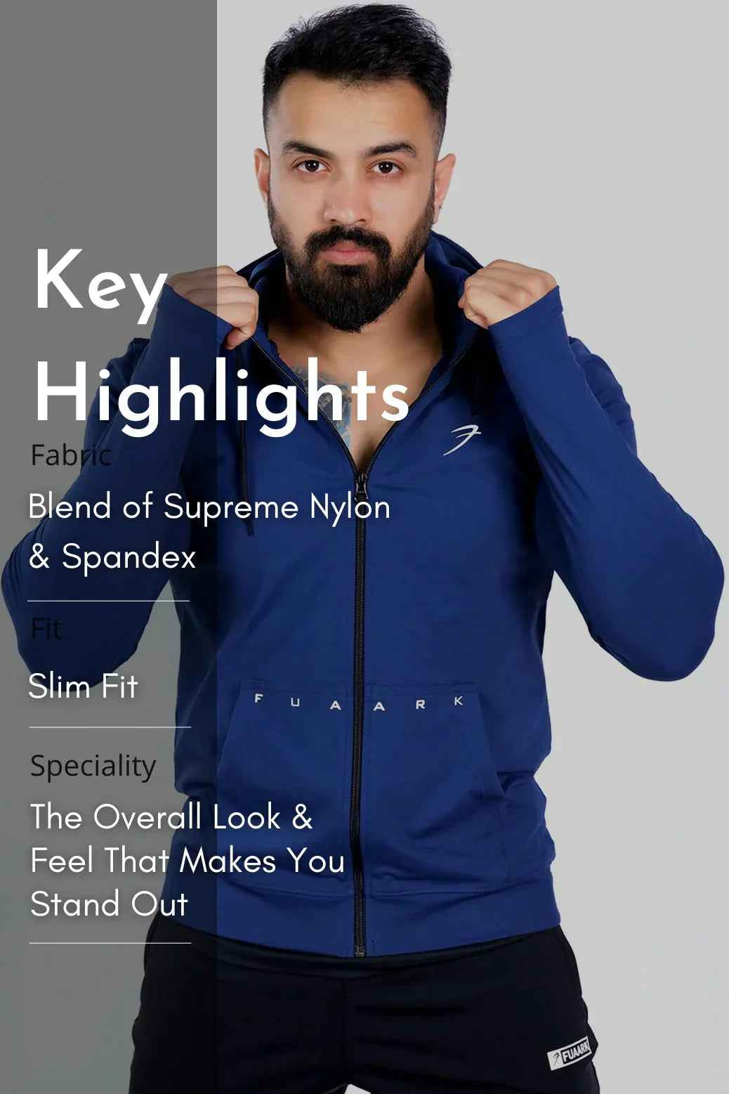 Signature Nylon Jackets Navy