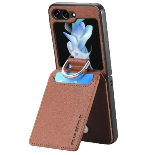 Leather Case for Galaxy Z Flip Series (Available in 7 colours) Habicare