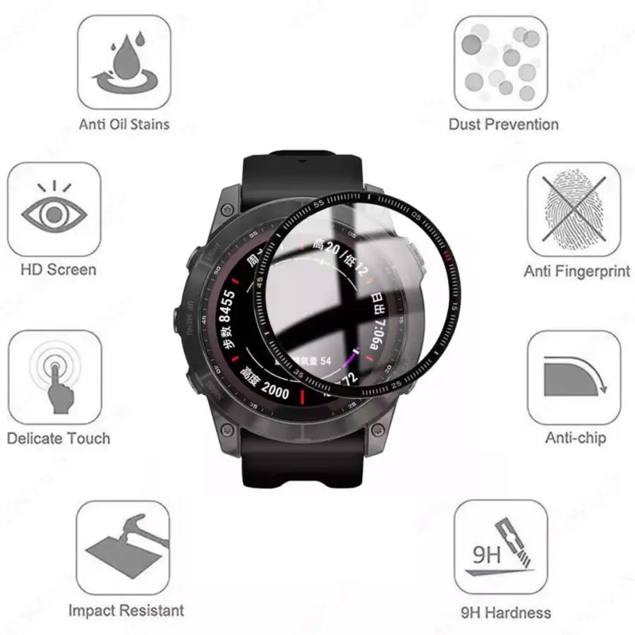 Screen Protectors for Garmin fenix 7/7 Pro Series Watch (Pack of 5) Habicare