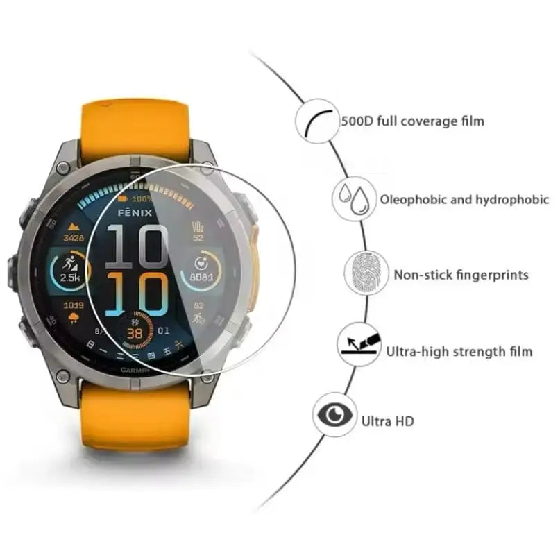 Screen Protectors for Garmin fenix 8 (47mm) Series (Pack of 5) Habicare