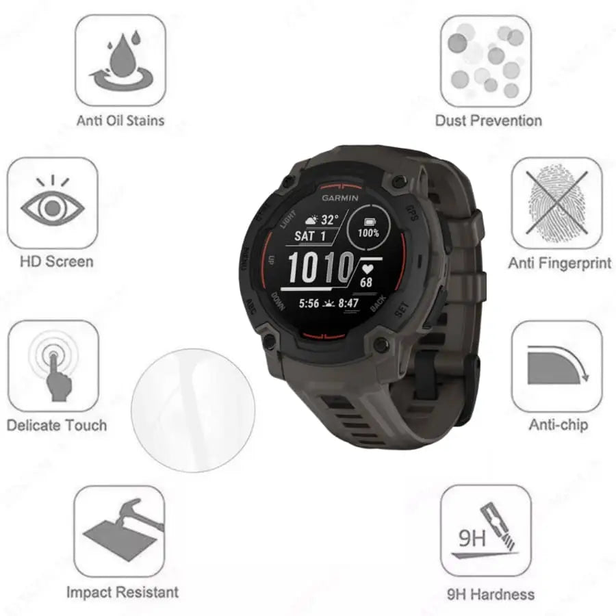 Screen Protectors for Garmin Instinct E (45mm) (Pack of 5) Habicare