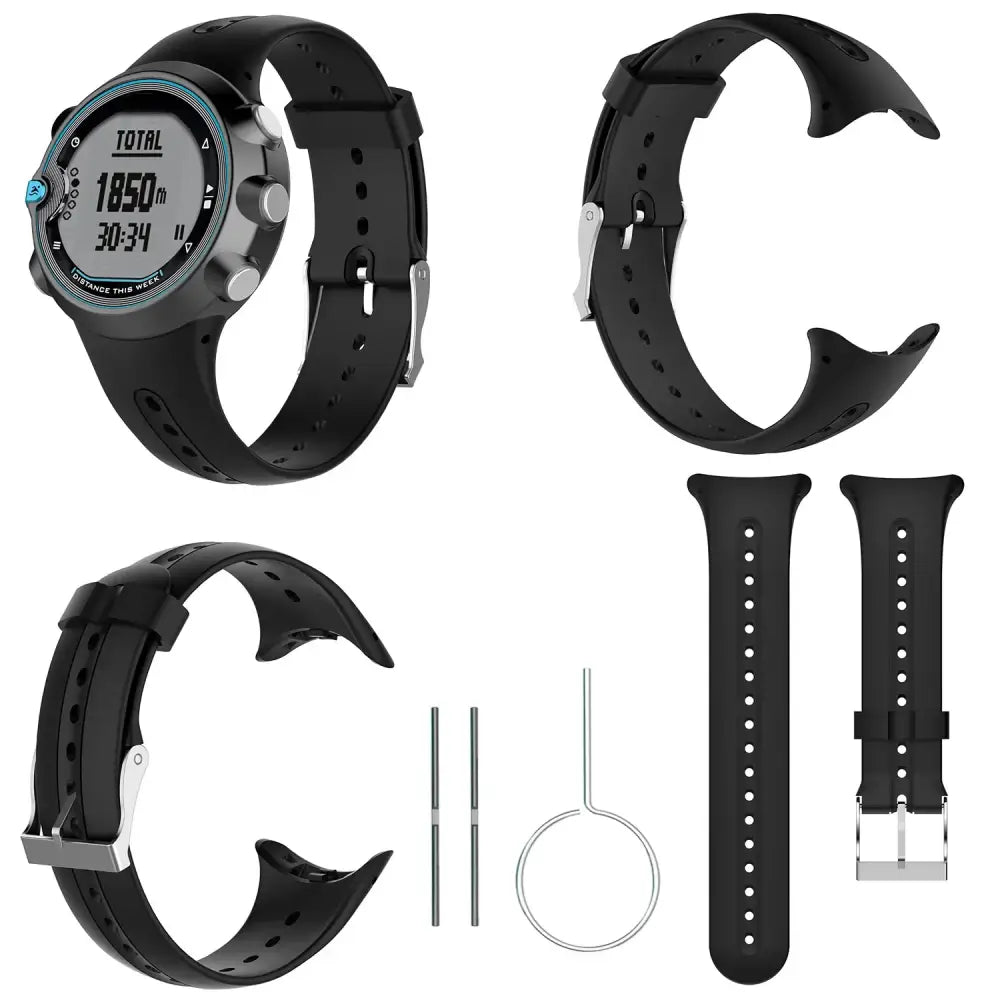 Replacement Strap with Tools for Garmin Swim (Black) Habicare