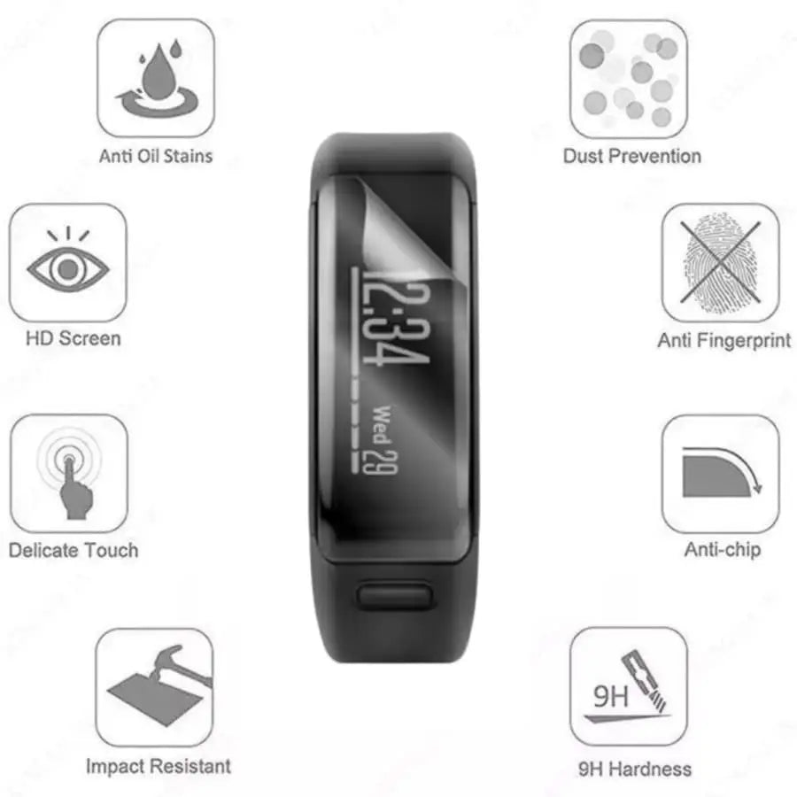 Screen Protectors for Garmin Vivosmart HR (Pack of 5) Habicare