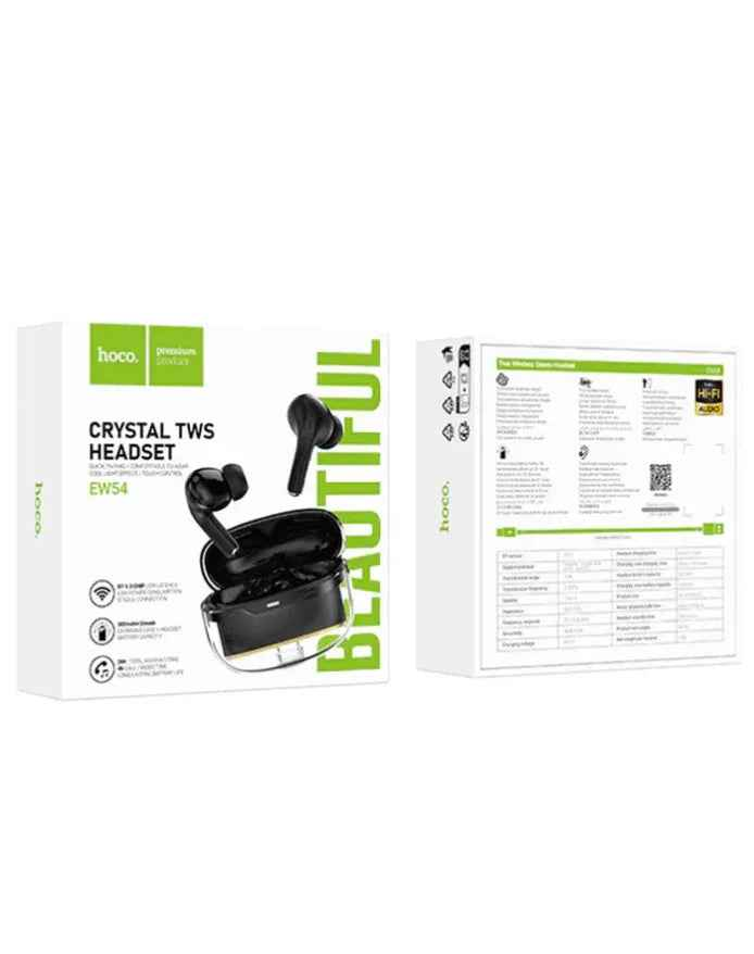 Hoco EW54 TWS Bluetooth Earbuds Clear Body NZ