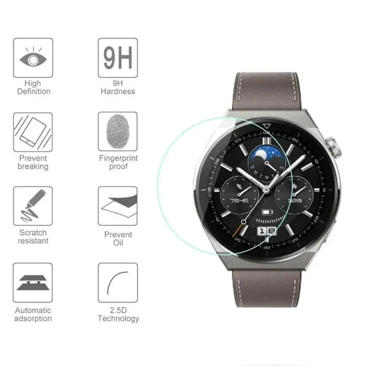 Screen Protectors for Huawei GT3 Pro (46mm) (Pack of 5) Habicare