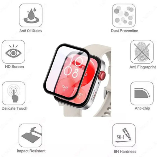 Screen Protector for Huawei Watch Fit 3 (Pack of 5) Habicare