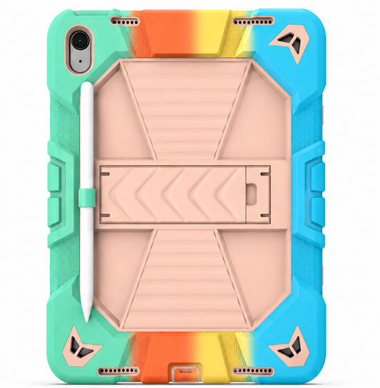 Apple iPad Air 11-Inch M2 Rugged Shockproof Case with Kickstand (Rainbow) - ShopHub