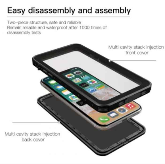 iPhone XS Max Waterproof Case Redpepper Full Protective Cover