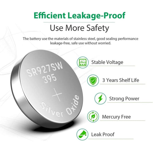 399 / 395 / SR927SW Watch Batteries for Koonenda (10 Pack) That Watch Shop