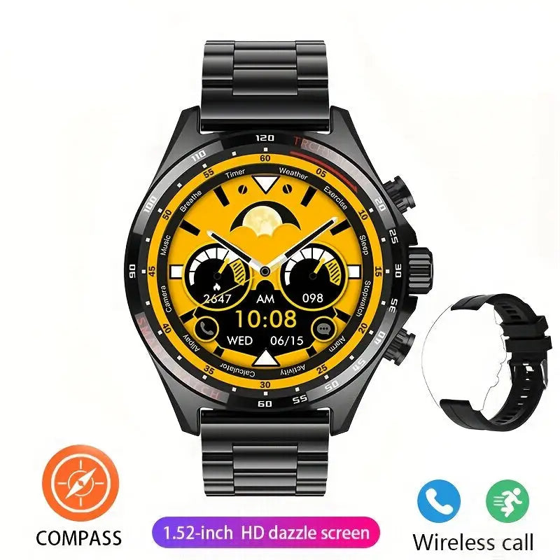 LIGE Men's Smart Watch – Touch Screen with Wireless Calls & Fitness Tracking (6 designs available) Habicare