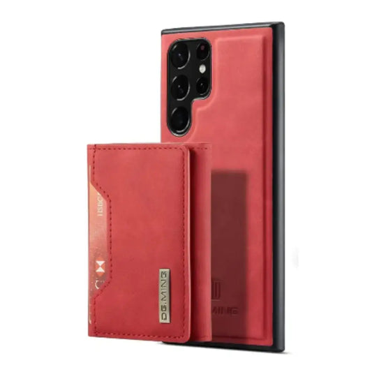 M2 Leather Case for Samsung (Red with wallet) Habicare