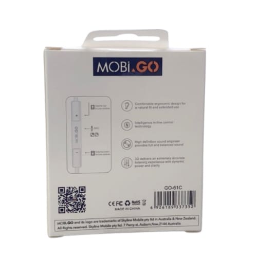Mobigo GO-61C Earphones (extra bass) (Type C Jack) 9eight5