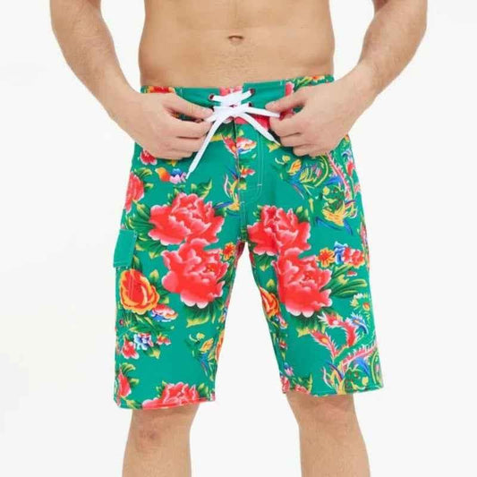 Ocean Drift Plus Size Beach Shorts