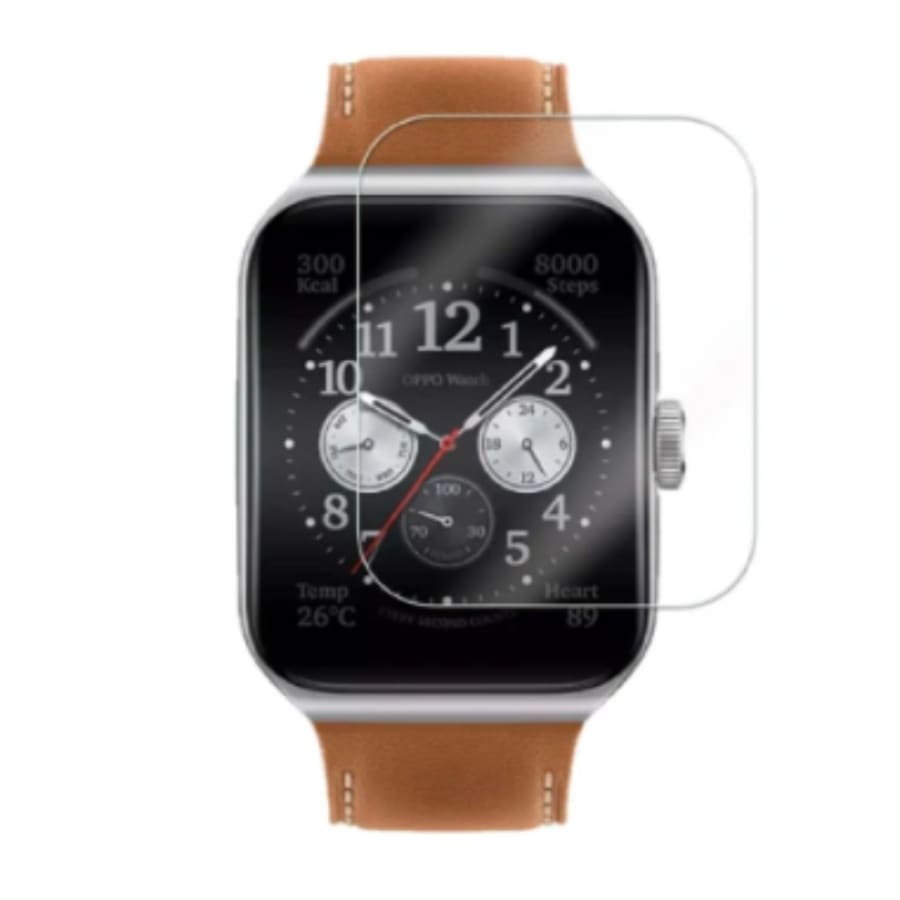 Hydrogel screen protector for Oppo Watch 3, thin watch case cover, designed to protect the watch screen from scratches and impacts.