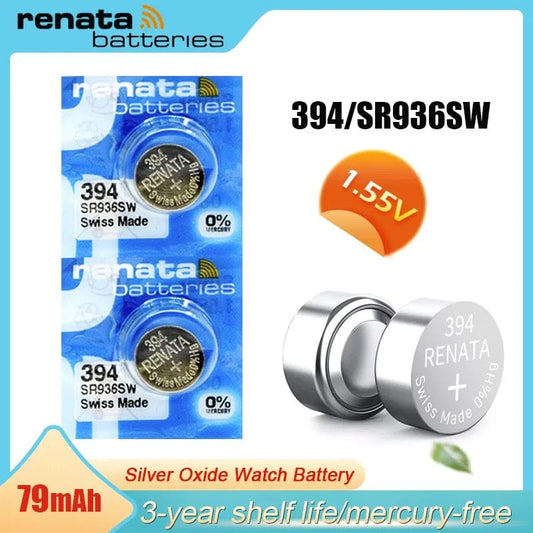 Renata 394 / SR936SW Watch Batteries (2 Pack) That Watch Shop