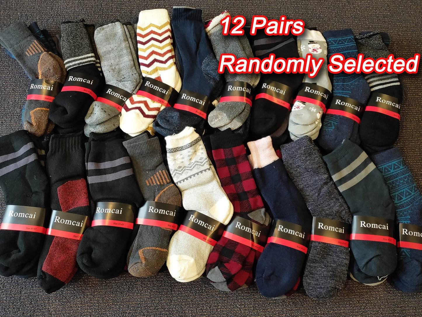 (12 Pairs) Bulk Sale Thick Socks Thermal Socks dealonline.co.nz