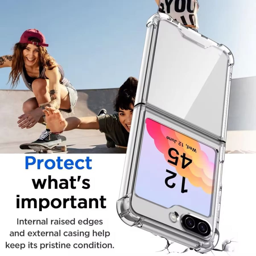Case for Samsung Galaxy Z Flip 6 (Clear) 9eight5