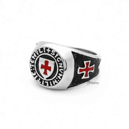 Stainless Steel Knights Templar Ring