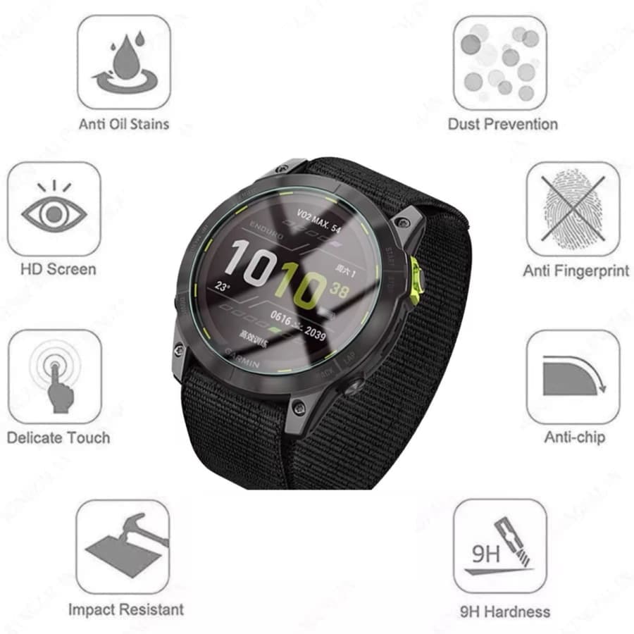 Hydrogel screen protectors for Garmin Enduro 2 smart watch, pack of 6, providing durable protection for watch screens.
