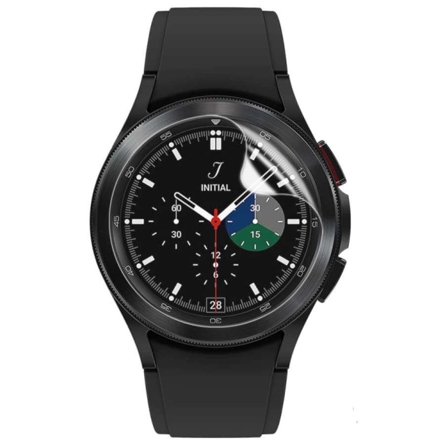 Hydrogel screen protectors for Samsung Galaxy Watch 4 Classic 46mm, pack of 6, designed to protect watch screens from scratches and impacts.