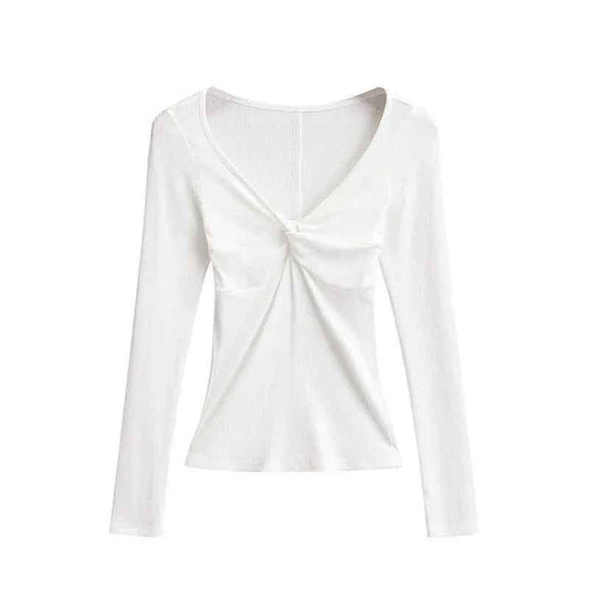 Twisted Allure French Crop Top