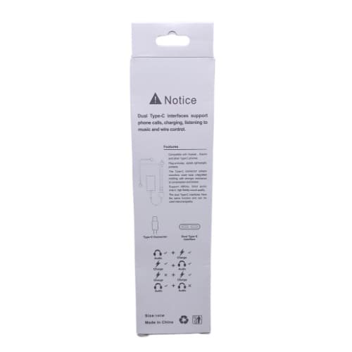 Type C 2-in-1 Headphone Adapter (JH032) 9eight5