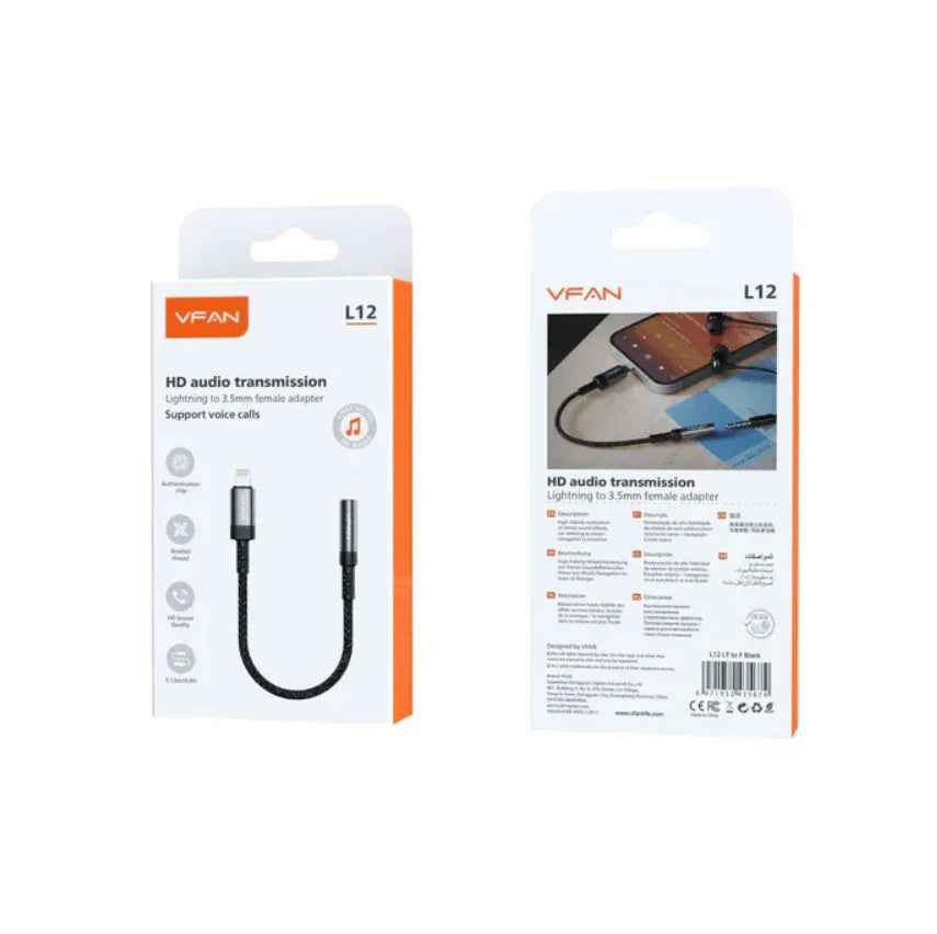 Vipfan Lightning to 3.5mm Audio Jack Adaptor