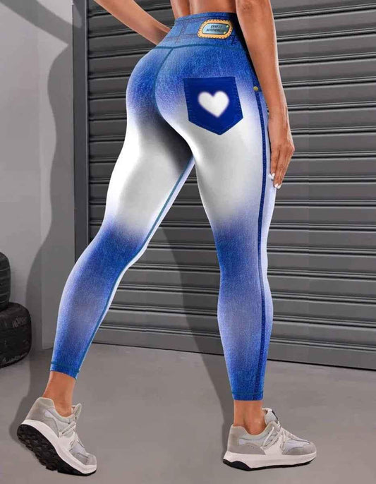 Denim Yoga Pants. Women's Comfortable Jeans