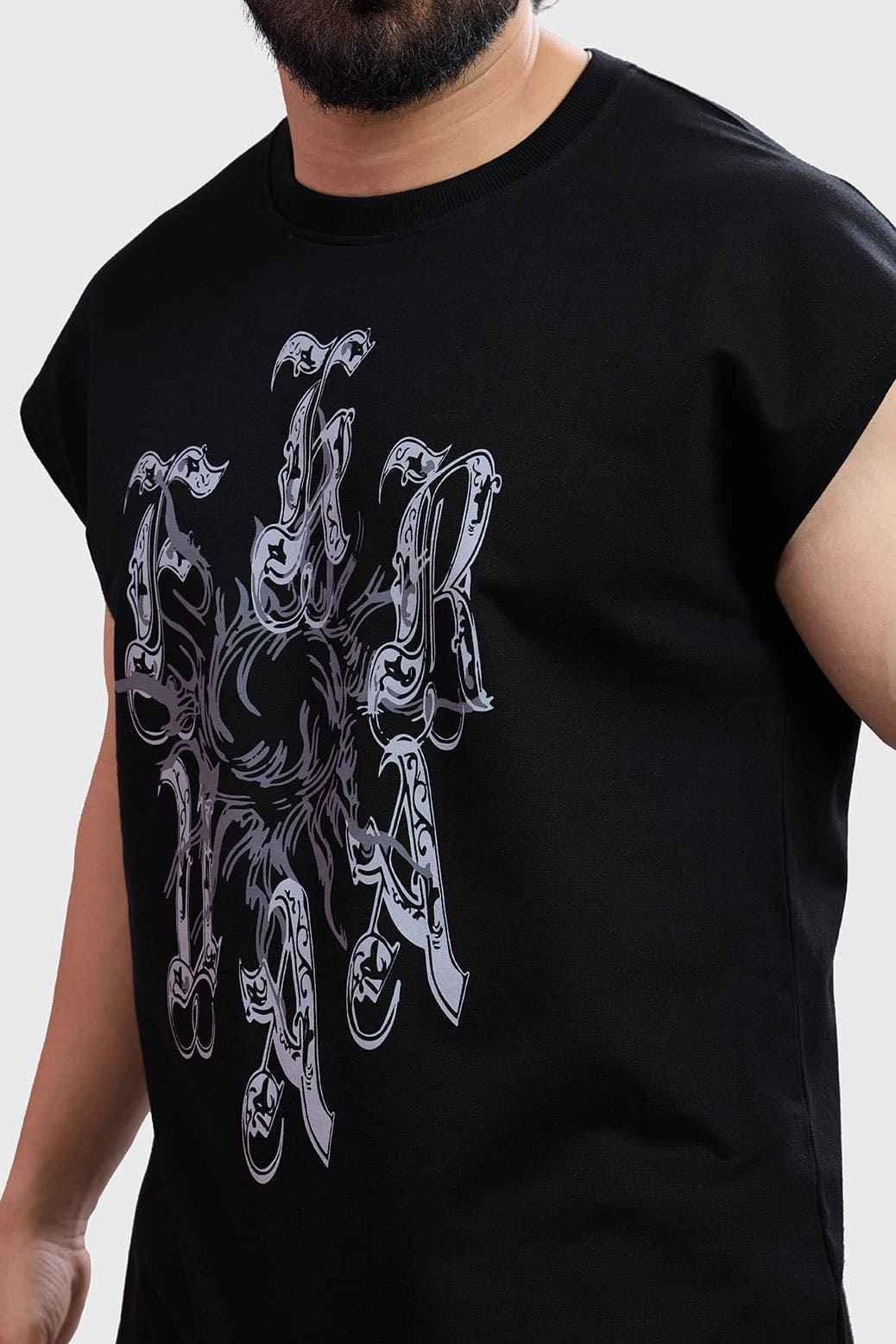 Ash Capsleeves Tank Black