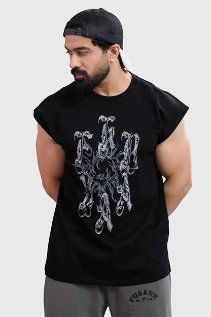 Ash Capsleeves Tank Black