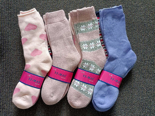 Thick Socks 60 Pairs Women's Thick Thermal Crew Socks, Size 6-10, Random dealonline.co.nz