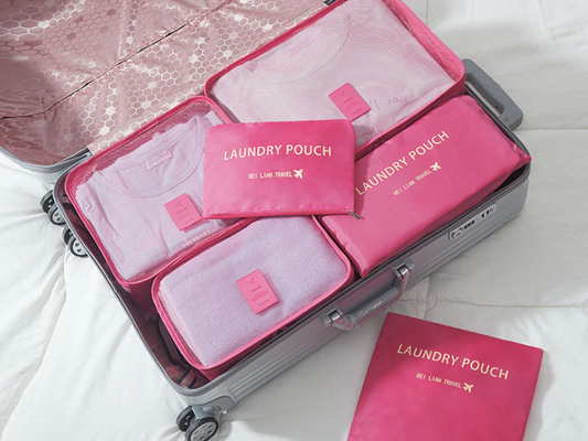 6Pcs Travel Storage Bag Set for Clothes Luggage Packing Cube Organizer Suitcase dealonline.co.nz