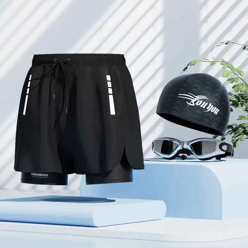 Men's Quick-Dry Swim Trunks - Beach Shorts for Swimming & Spa
