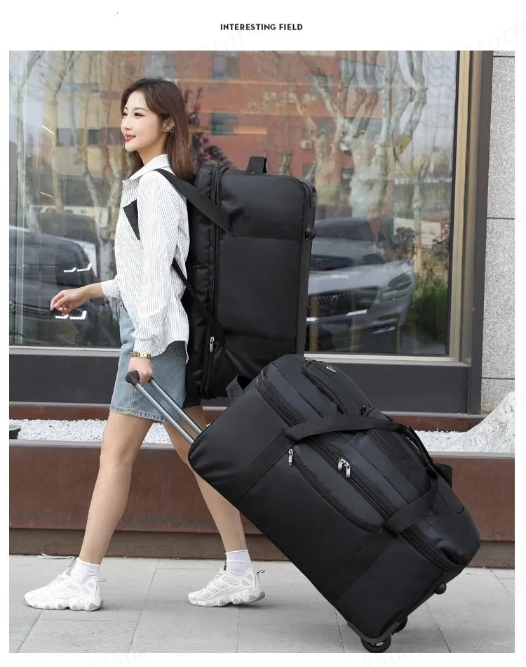 Expandable Rolling Checked-In Duffle Bag with Wheels ECOTREK