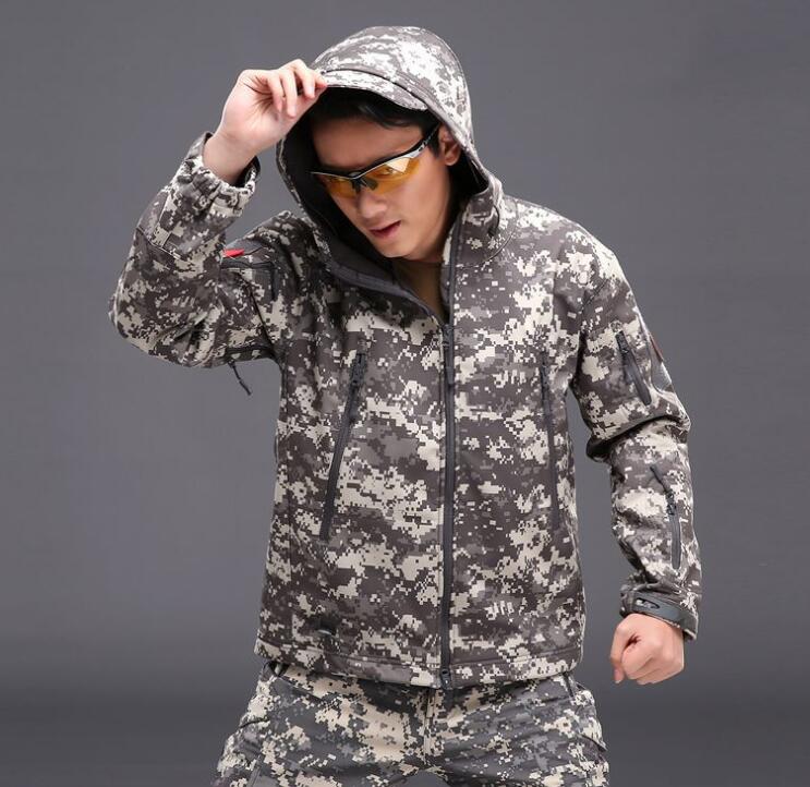 Men's Tactical Softshell Jacket — Waterproof Windproof Fleece Lined | Outdoor & Hiking - ShopHub
