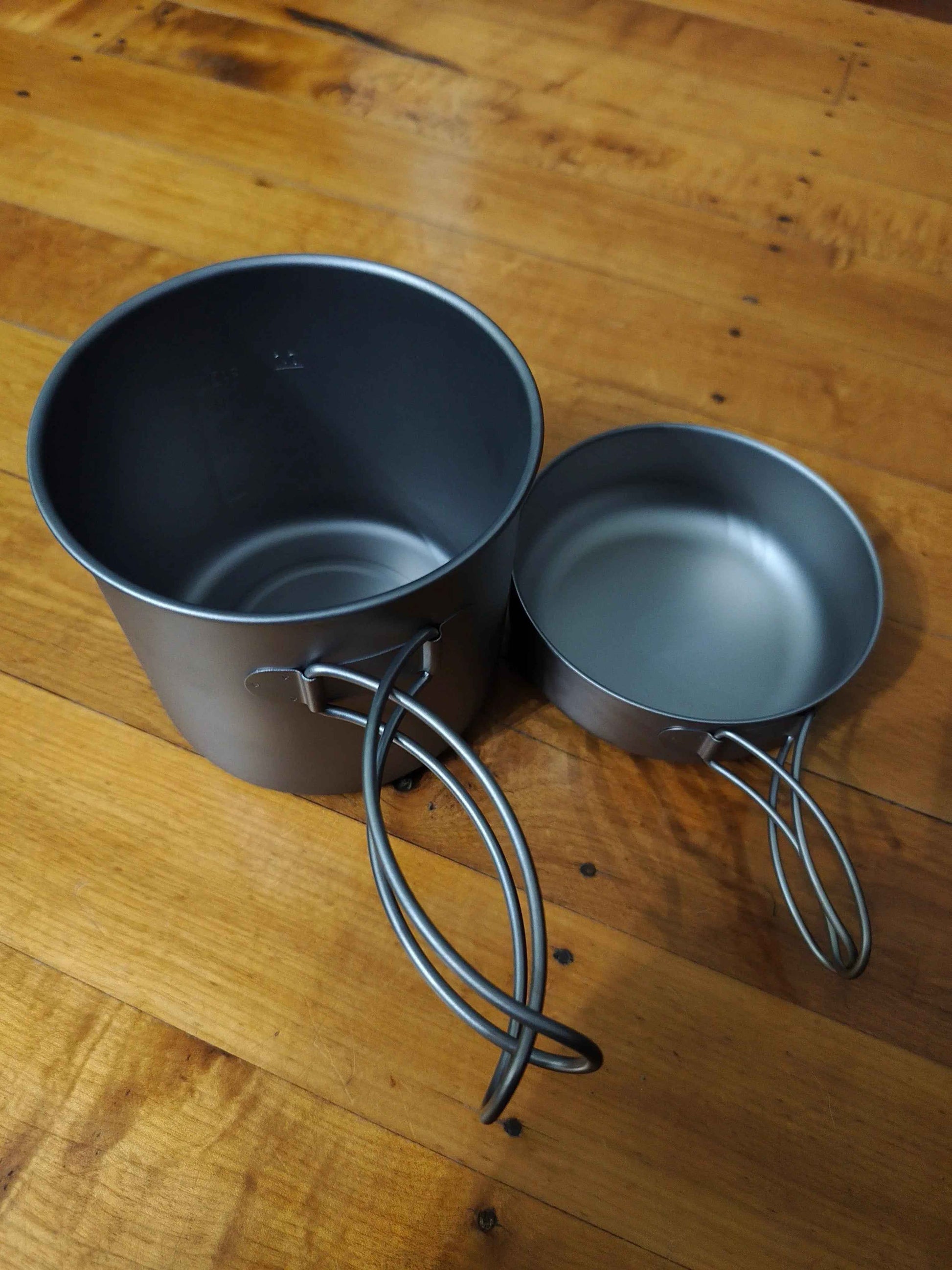 Titanium Camping Cookware Set - Ultralight Pot & Pan | Premium Backpacking Gear