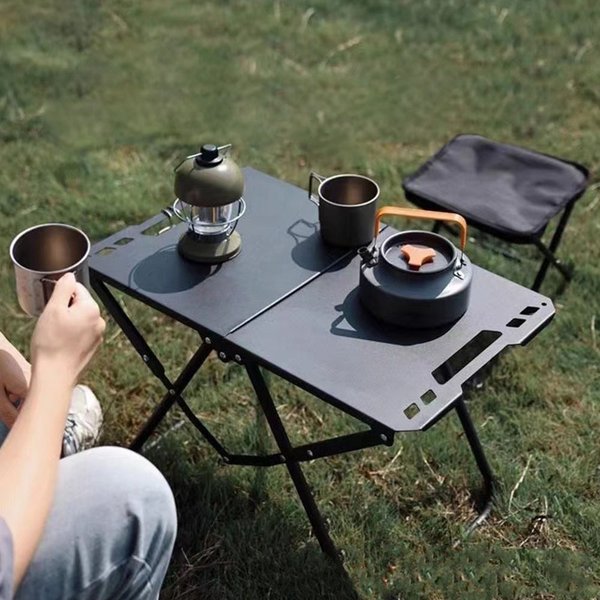 ECOTREK Folding BBQ Table – 93cm Portable Outdoor Cooking Station ZF10312 ECOTREK