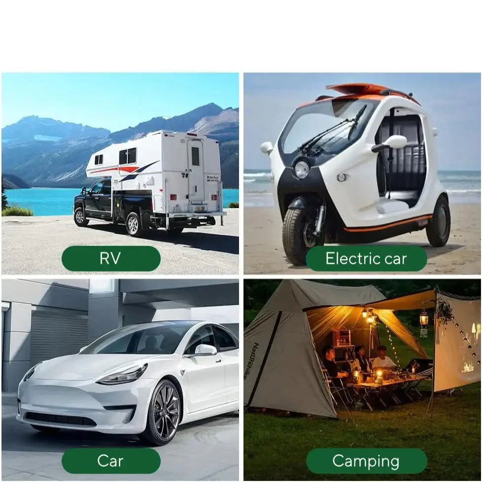 Habicare 100W 12V solar panel kit with controller for RVs, caravans, and home use, featuring multiple options in the image.