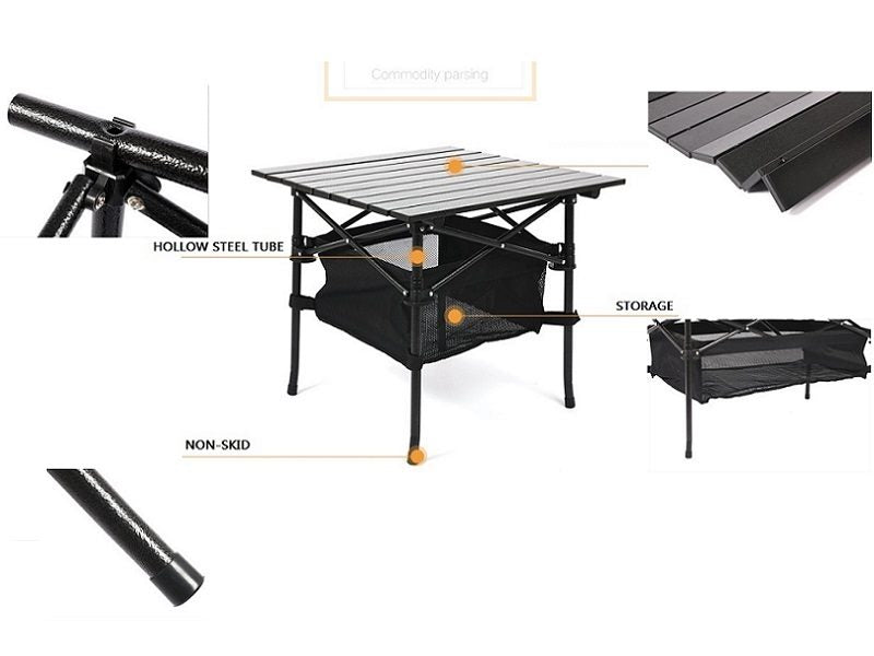 Portable Folding Table Tea Picnic Camping Barbecue Square Table 70*70*70 dealonline.co.nz