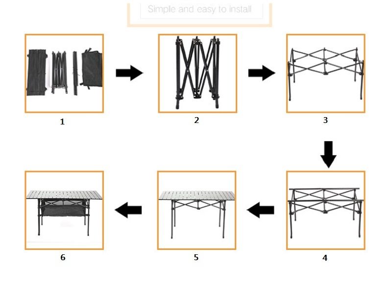 Portable Folding Table Tea Picnic Camping Barbecue Square Table 70*70*70 dealonline.co.nz