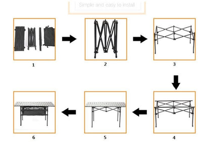 Portable Folding Table Tea Picnic Camping Barbecue Square Table 70*70*70 dealonline.co.nz