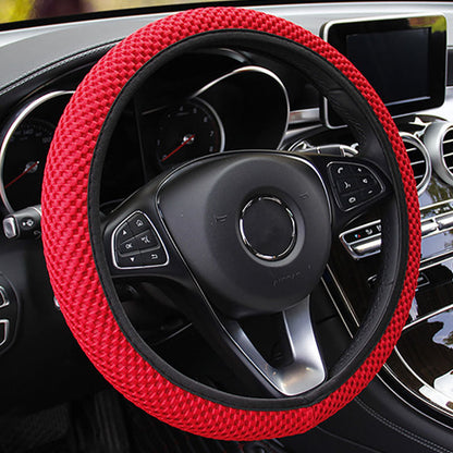 Car Seat Cover 5 Seater Front Rear Cushion Mat Polyester Steering Wheel Cover dealonline.co.nz