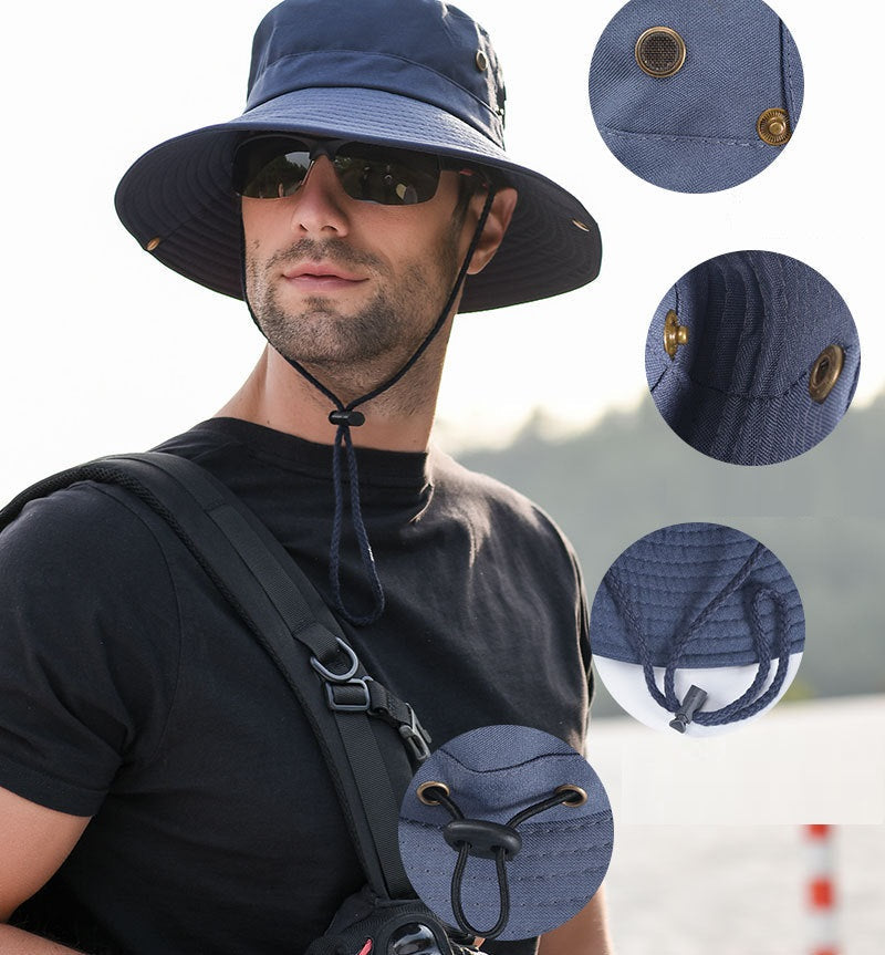 Sun Hat Bucket Outdoor Fishing Hiking Cap UV Protection dealonline.co.nz