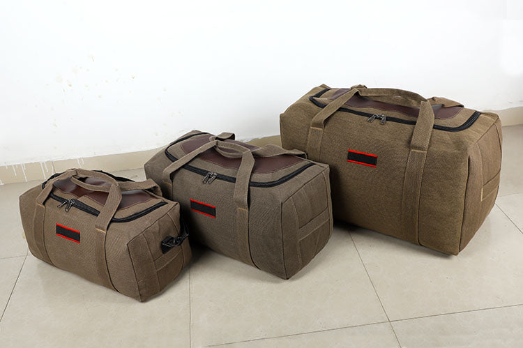 Canvas Storage Bag – High-Capacity Travel, Camping & Moving Luggage Bag ECOTREK